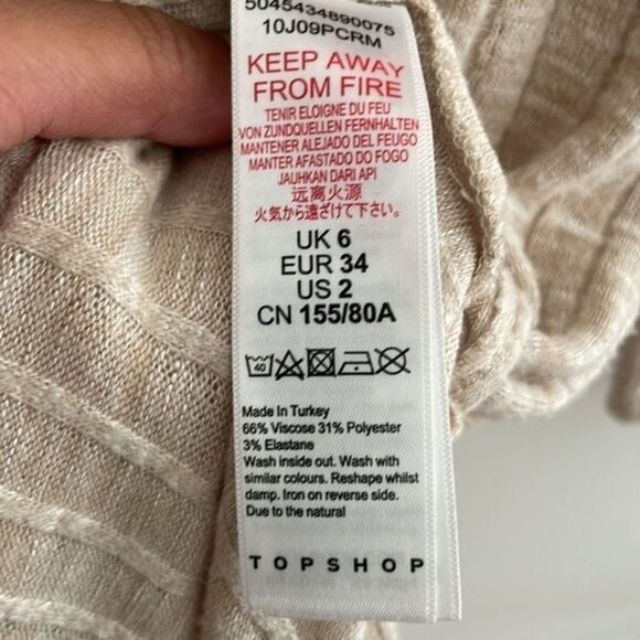 Knit maxi dress with crew neck and‎ side slit - Picture 3 of 4